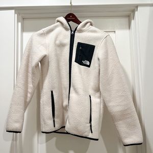 The North Face youth XL zip up hooded fleece jacket